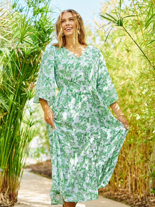 Island Oasis Green Dress