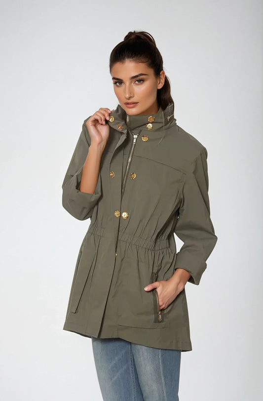 CIAO MILANO Anna Raincoat Olive