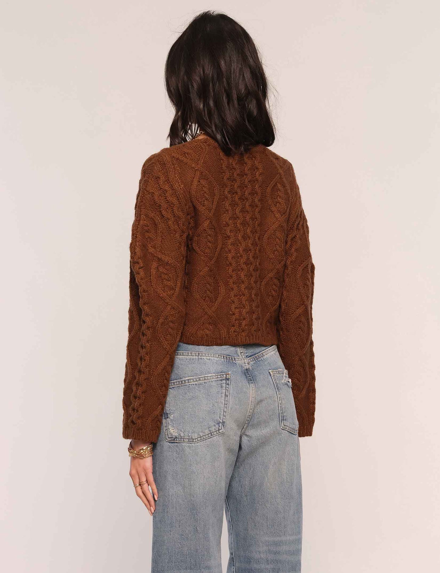 Heartloom Vea Cardi Espresso Jacket Sweater