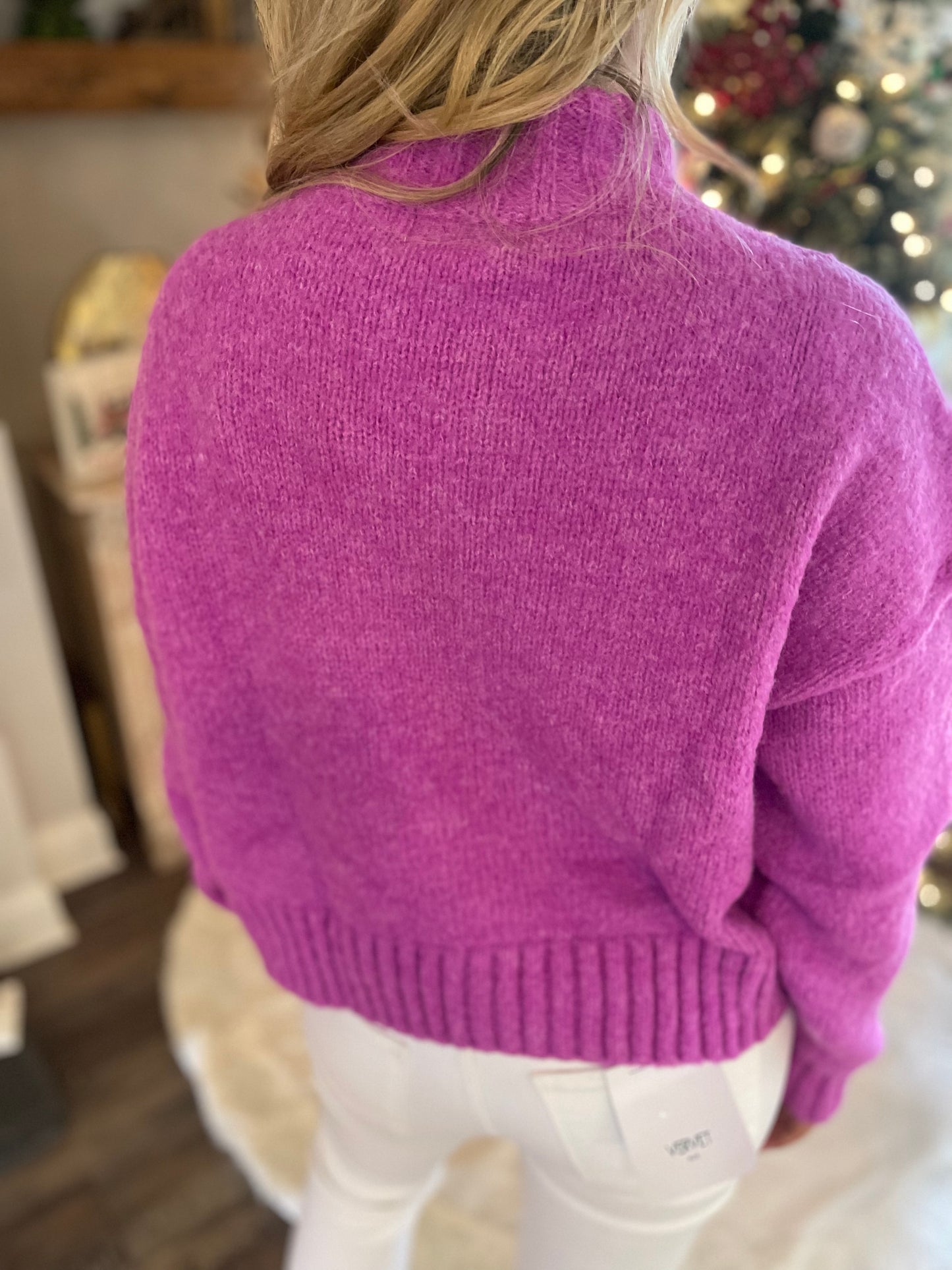 Mock Neck Sweater Top