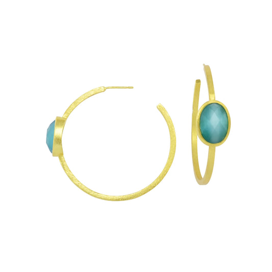 Bette Carre Brisa Hoop Earrings