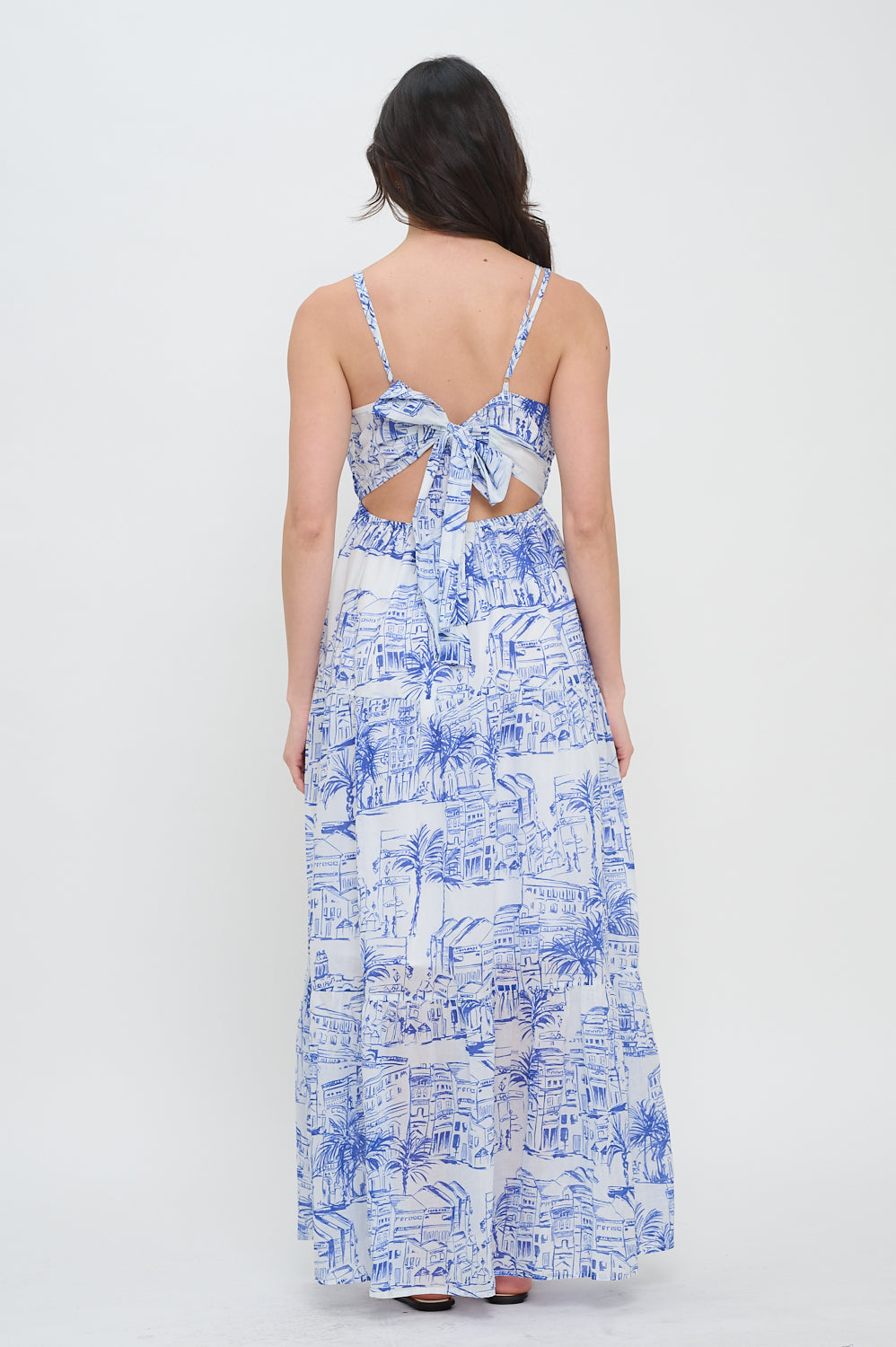 Coastal Sketch Maxi Dress