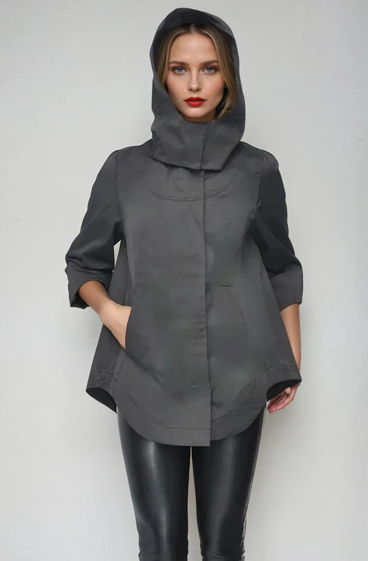 CIAO MILANO Nia Raincoat Black