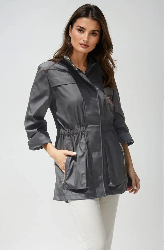 CIAO MILANO Anna Raincoat Black