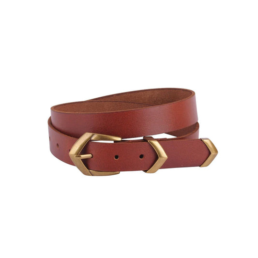 Boho Triangular Buckle Leather Belt