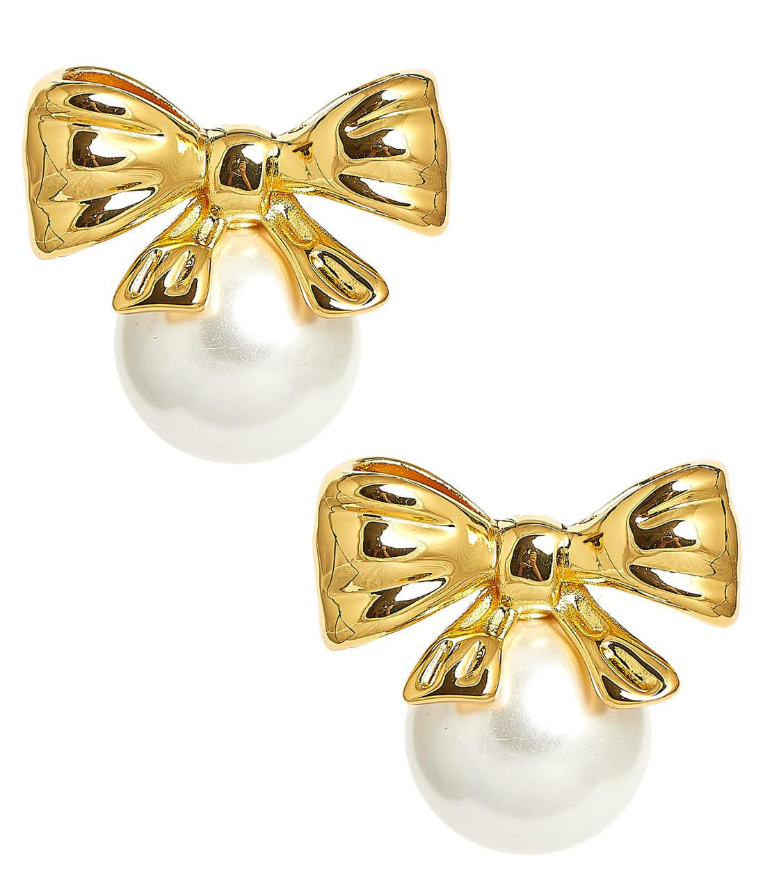 Lisi Lerch Bow Pearl Stud Earring