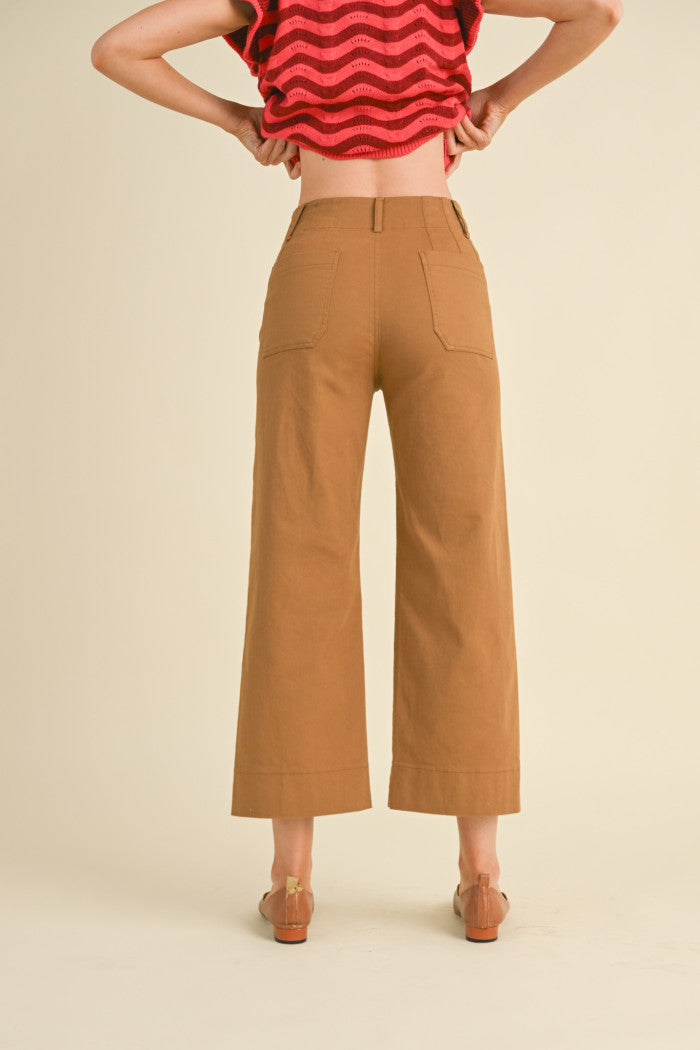 Front and Back Pocket Ankle Length Pants